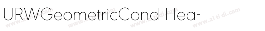 URWGeometricCond Hea字体转换